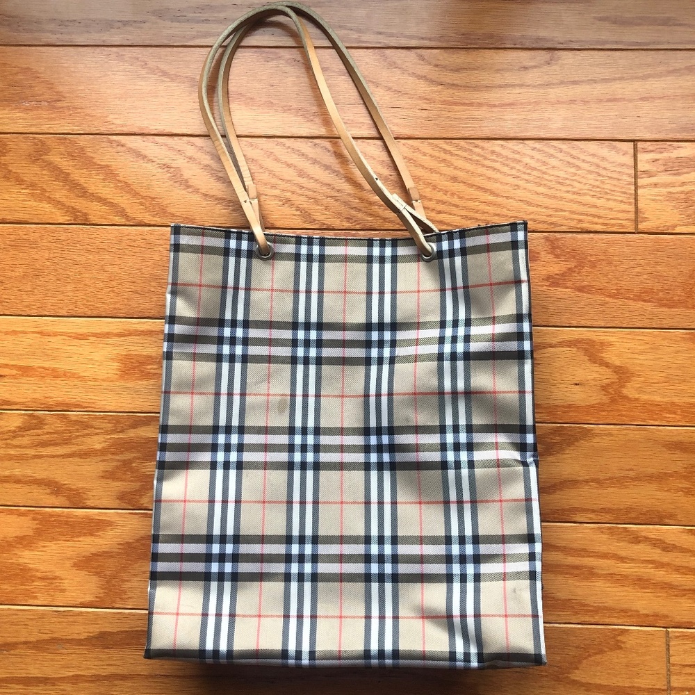 Vintage Authentic Y2K Burberry Shopper Handbag
